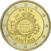 Malta, 2 Euro, 10 ans de l'Euro, 2012, PR+, Bi-Metallic