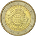 Slowenien, 2 Euro, 10 ans de l'Euro, 2012, VZ+, Bi-Metallic