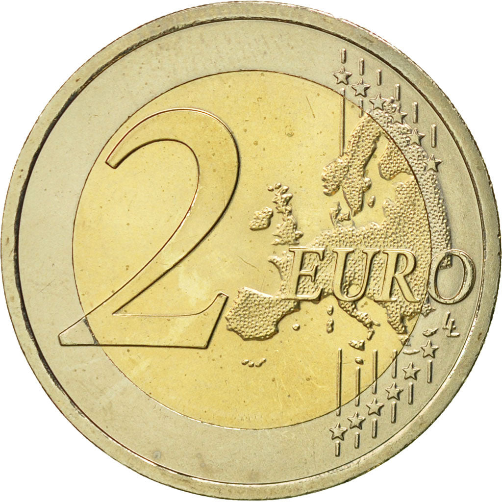 Austria, 2 Euro, 10 ans de l'Euro, 2012, MS(60-62), Bi-Metallic