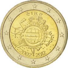 REPÚBLICA DE IRLANDA, 2 Euro, 10 ans de l'Euro, 2012, EBC+, Bimetálico