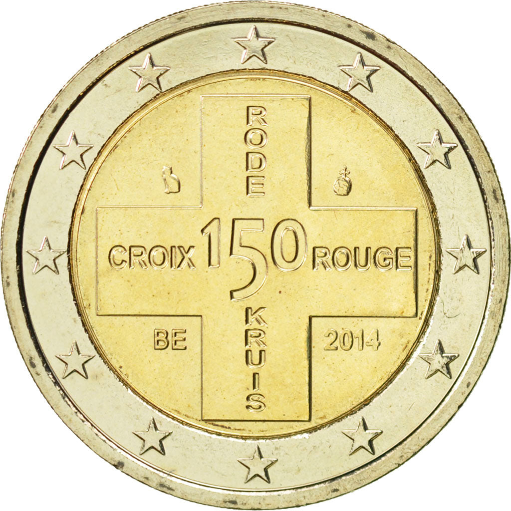 Belgien, 2 Euro, Croix Rouge, 2014, VZ+, Bi-Metallic