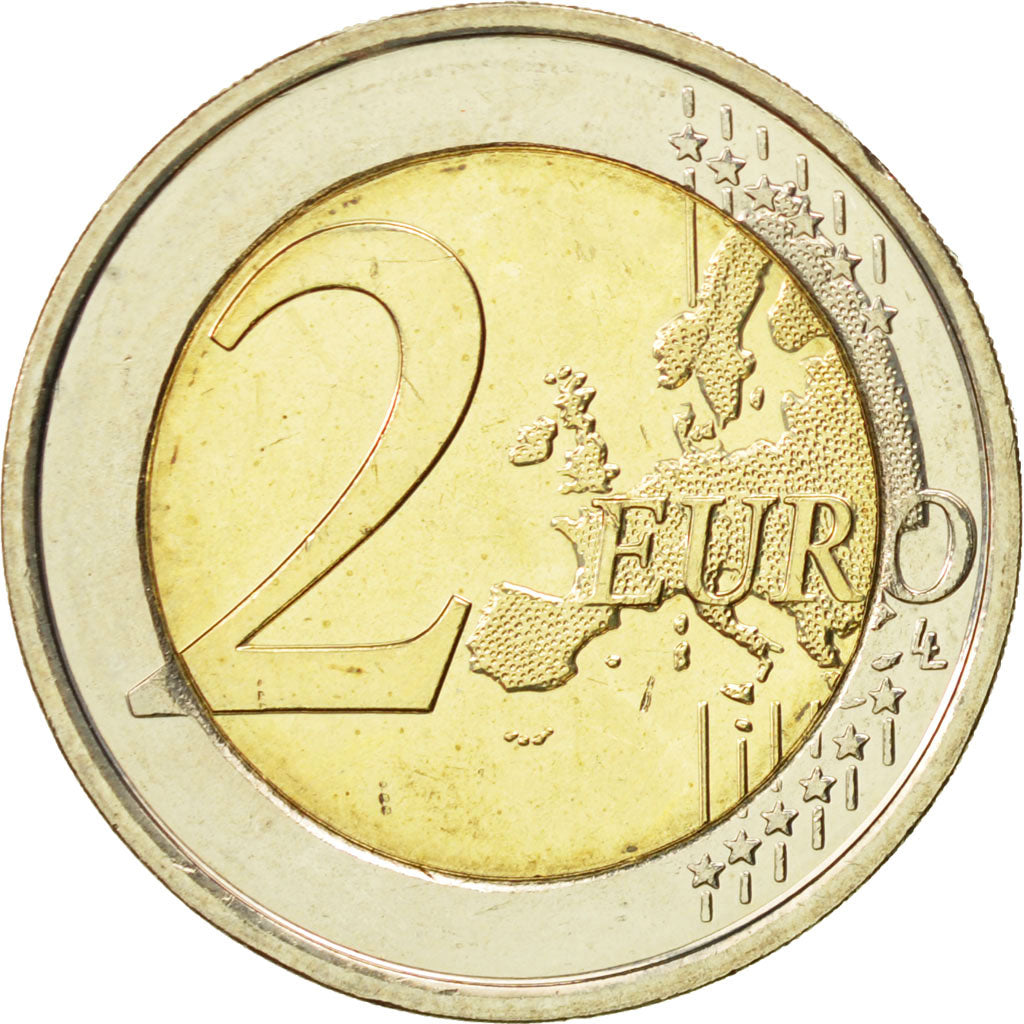 Belgium, 2 Euro, Guerre mondiale, 2014, MS(60-62), Bi-Metallic