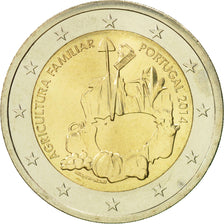 Portugal, 2 Euro, Agricultura familiar, 2014, Lisbon, MS(60-62), Bimetaliczny
