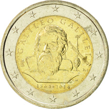 Italy, 2 Euro, Galileo Galilei, 2014, MS(63), Bi-Metallic