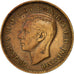 Moneta, Wielka Brytania, George VI, Farthing, 1948, EF(40-45), Bronze, KM:843