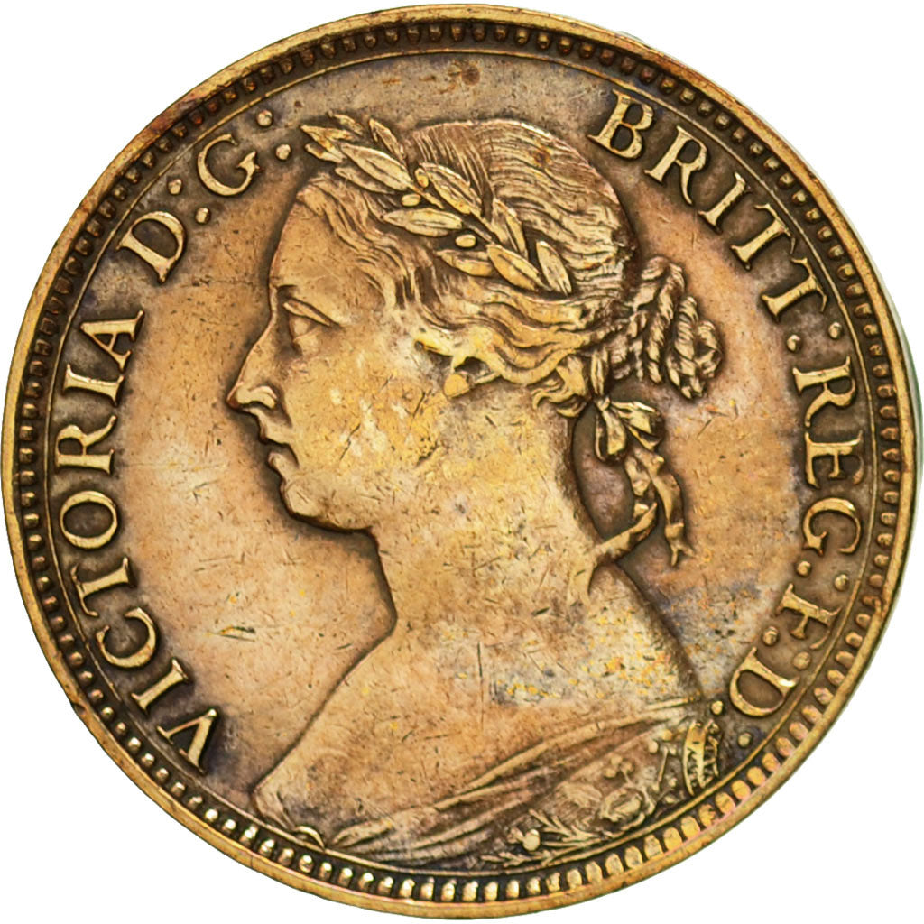 Gran Bretaña, Victoria, Farthing, 1888, MBC, Bronce, KM:753