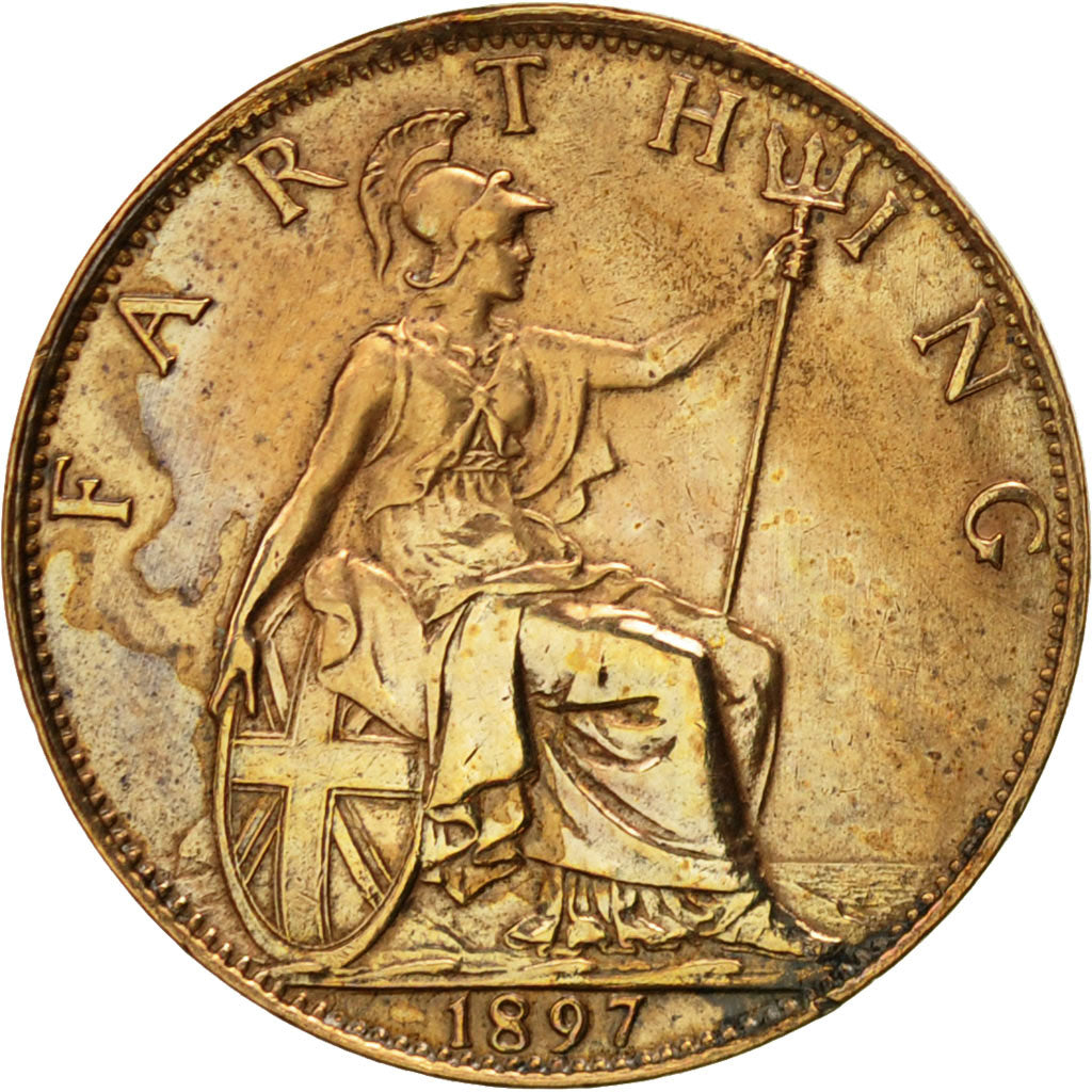 Great Britain, Victoria, Farthing, 1897, EF(40-45), Bronze, KM:788.1