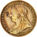 Gran Bretaña, Victoria, Farthing, 1899, MBC, Bronce, KM:788.2