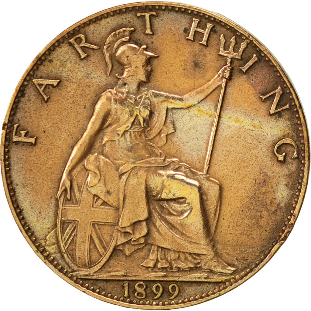 Gran Bretaña, Victoria, Farthing, 1899, MBC, Bronce, KM:788.2