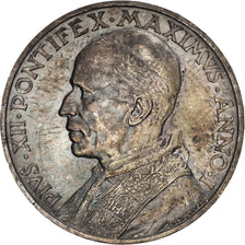 Coin, VATICAN CITY, Pius XII, 5 Lire, 1939, MS(63), Silver, KM:28