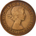 Great Britain, Elizabeth II, 1/2 Penny, 1953, EF(40-45), Bronze, KM:882