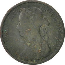 Great Britain, Victoria, 1/2 Penny, 1886, VG(8-10), Bronze, KM:754
