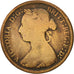 Coin, Great Britain, Victoria, 1/2 Penny, 1885, F(12-15), Bronze, KM:754