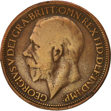 Great Britain, George V, 1/2 Penny, 1926, VF(20-25), Bronze, KM:824