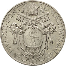 VATICAN CITY, Lira, 1939, KM #26, MS(63), Nickel, 0.00