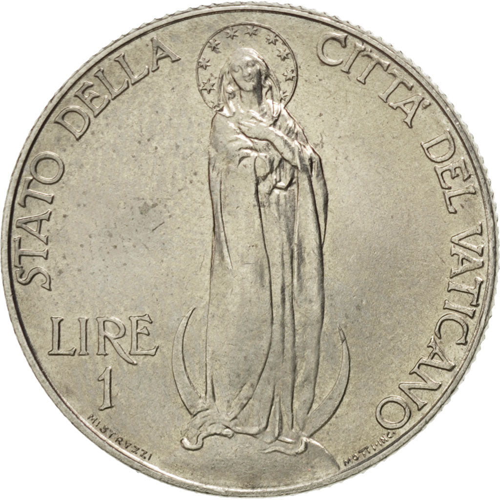 VATICAN CITY, Lira, 1939, KM #26, MS(63), Nickel, 0.00