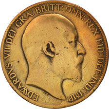 Great Britain, Edward VII, 1/2 Penny, 1904, F(12-15), Bronze, KM:793.2