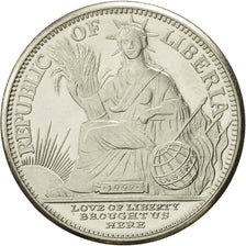 Liberia, 5 Dollars, Wrinkled seated dog, 1997, MS(64), Copper-nickel, KM:361
