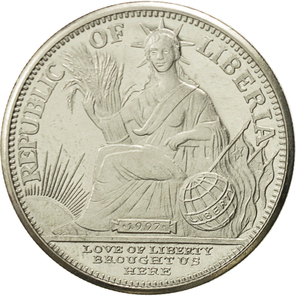 Liberia, 5 Dollars, Two rats and pumpkin, 1997, MS(64), Copper-nickel, KM:351