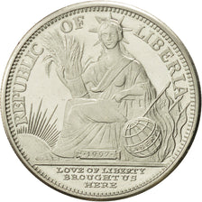 Liberia, 5 Dollars, 1997, SPL+, Rame-nichel, KM:353