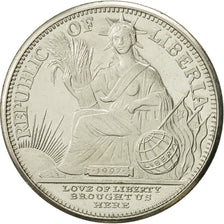 Moneta, Liberia, 5 Dollars, 1997, MS(64), Miedź-Nikiel, KM:358
