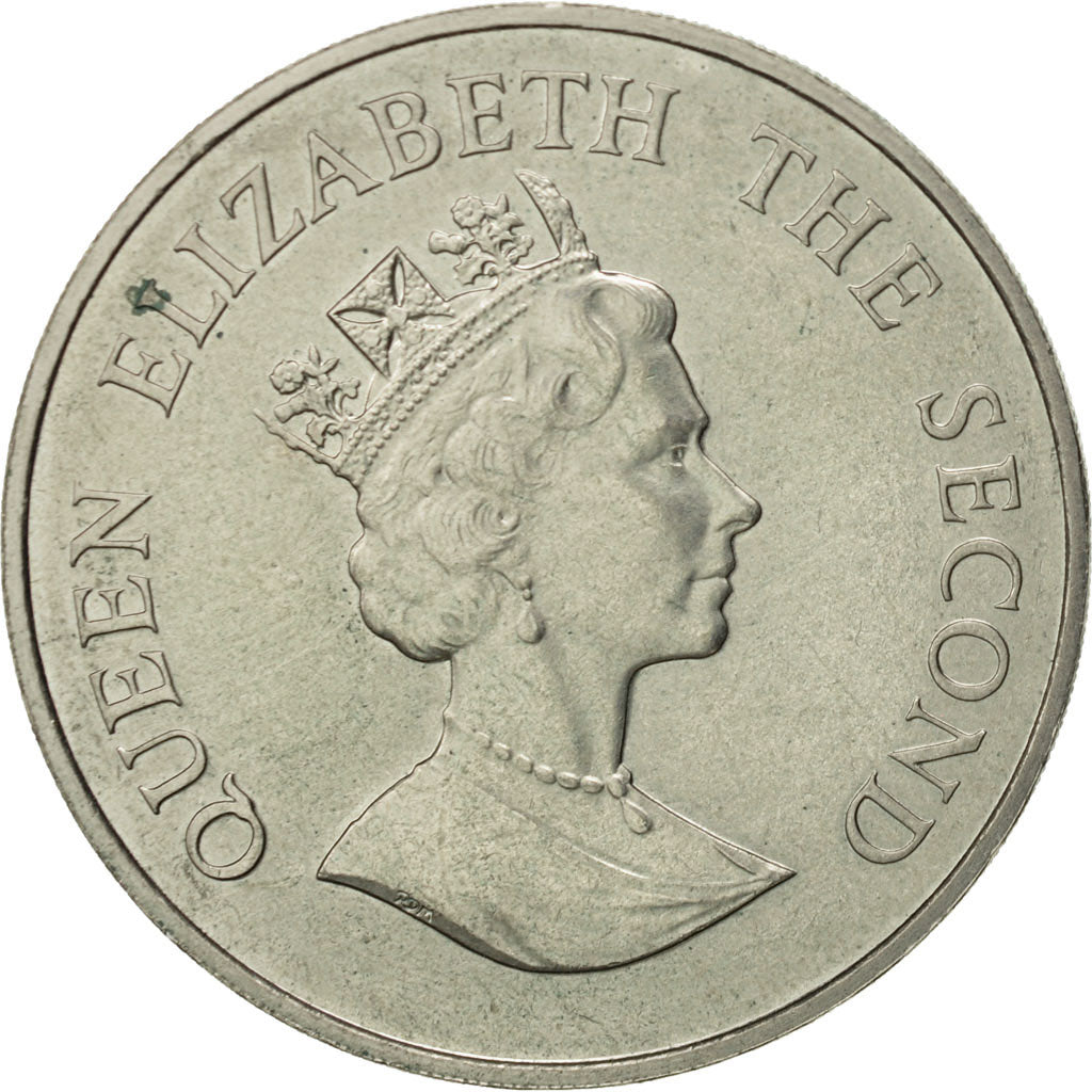 Falkland Islands, Elizabeth II, 50 Pence, 1990, MS(60-62), Copper-nickel, KM:26