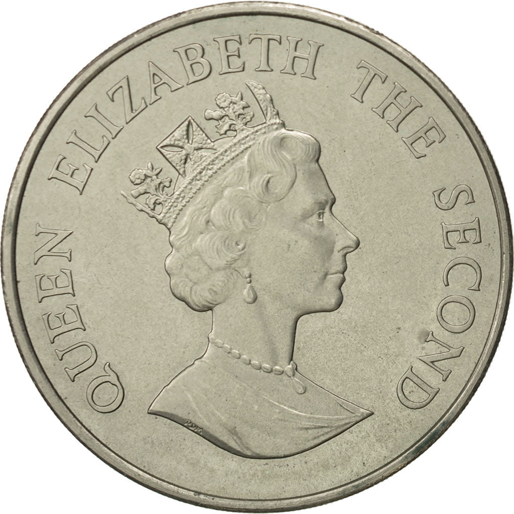 Falkland Islands, Elizabeth II, 50 Pence, 1987, MS(60-62), Copper-nickel, KM:25