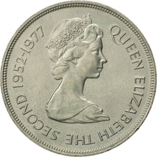 Falkland Islands, Elizabeth II, 50 Pence, 1977, VZ+, Copper-nickel, KM:10