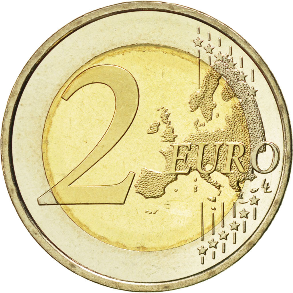 Spain, 2 Euro, Portraits, 2014, MS(63), Bi-Metallic