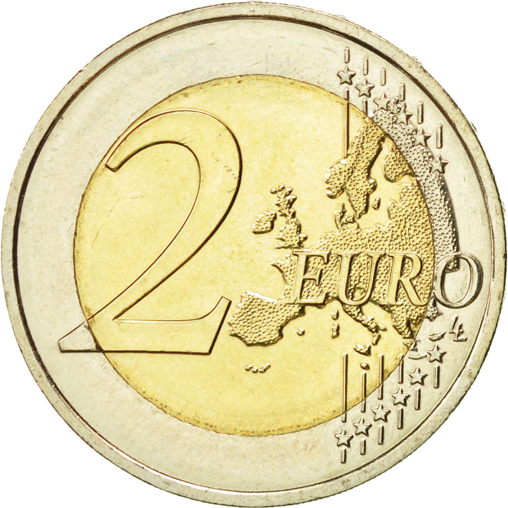 Coin, France, 2 Euro, Sida, 2014, MS(63), Bi-Metallic
