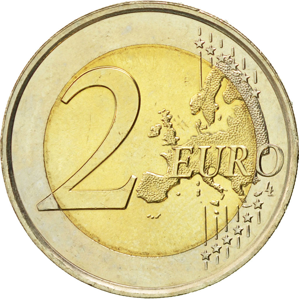 Malta, 2 Euro, 200 years, 2014, FDC, Bimetálico