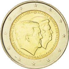 Países Bajos, 2 Euro, Double Portrait, 2014, SC, Bimetálico
