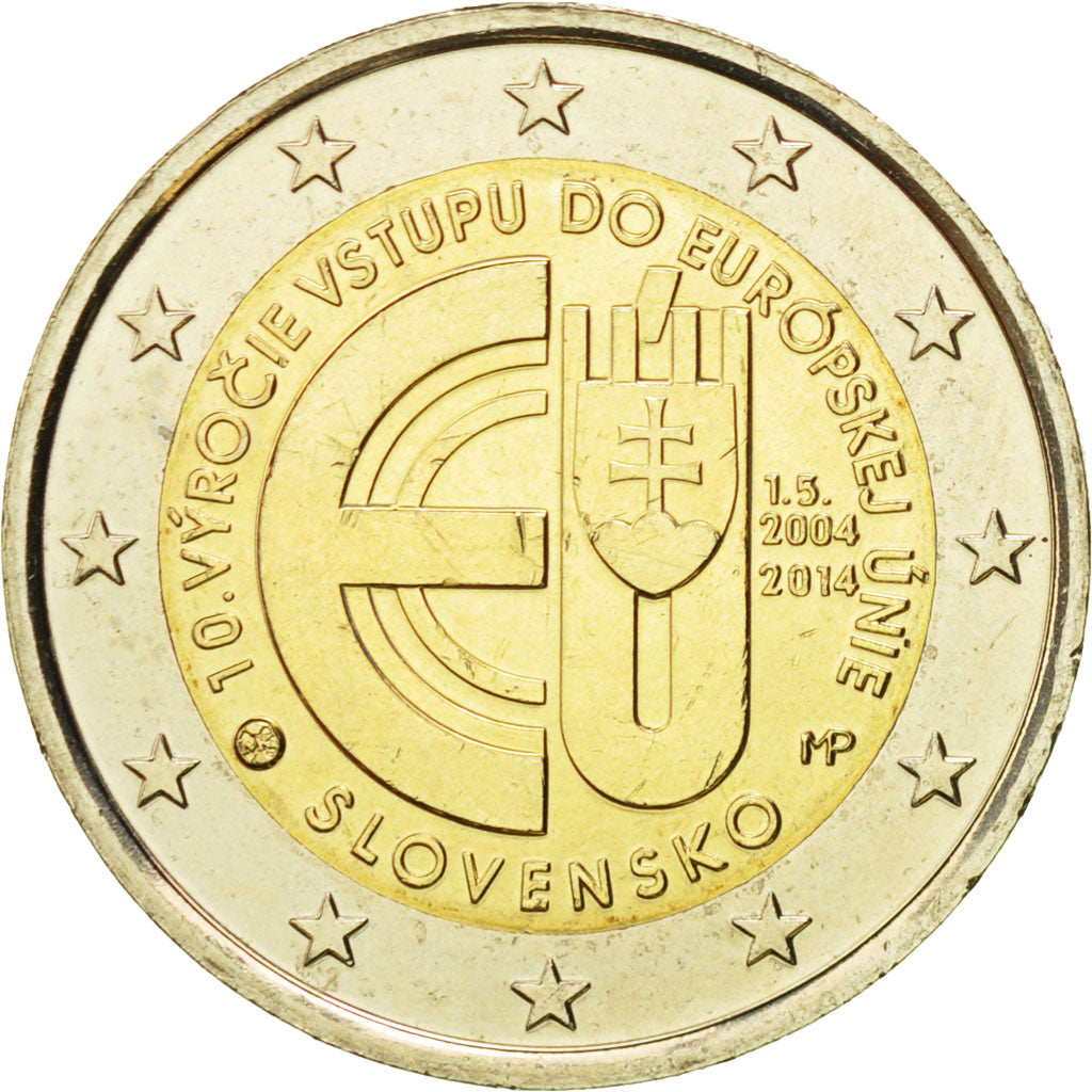 Slowakije, 2 Euro, EU, 2014, UNC-, Bi-Metallic