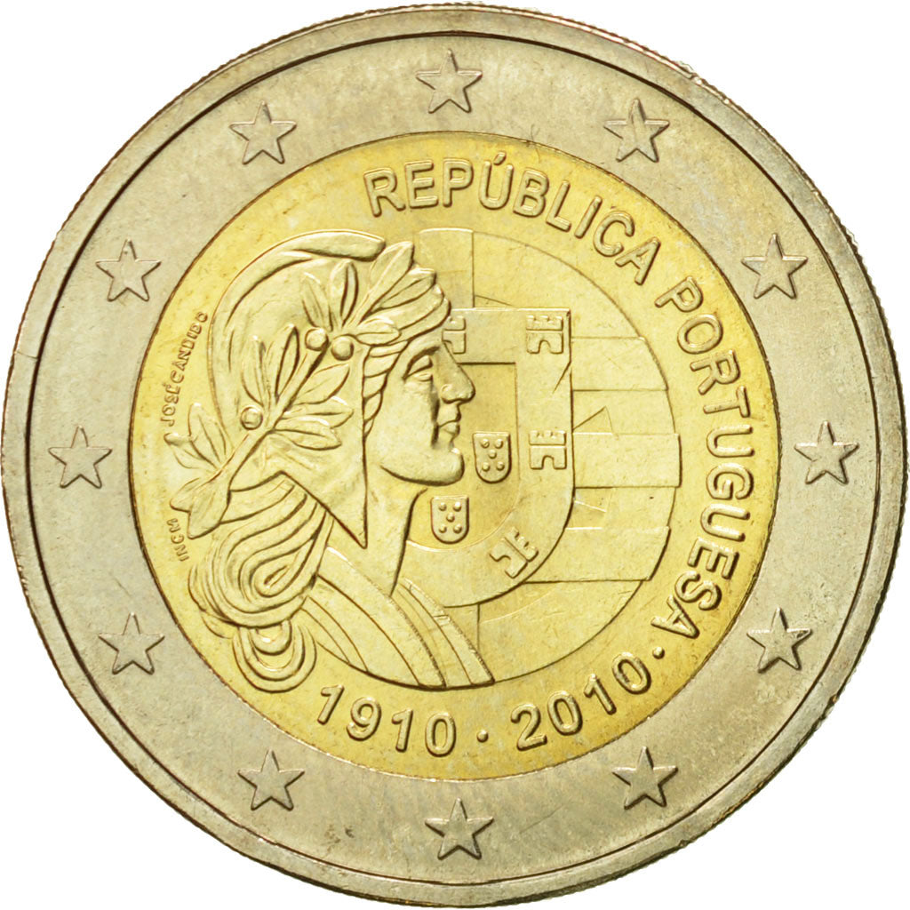 Portugal, 2 Euro, Republica Portuguesa, 2010, SC, Bimetálico, KM:796