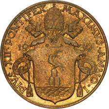 VATICAN CITY, 5 Centesimi, 1939, KM #22, MS(63), Aluminum-Bronze, 2.99