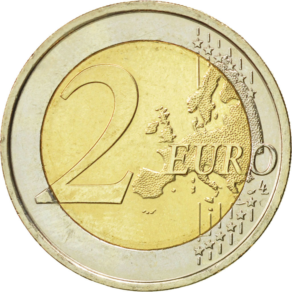 België, 2 Euro, Louis Braille, 2009, UNC-, Bi-Metallic, KM:288