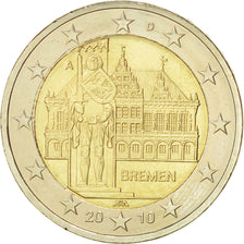 GERMANIA - REPUBBLICA FEDERALE, 2 Euro, Bremen, 2010, SPL, Bi-metallico, KM:285