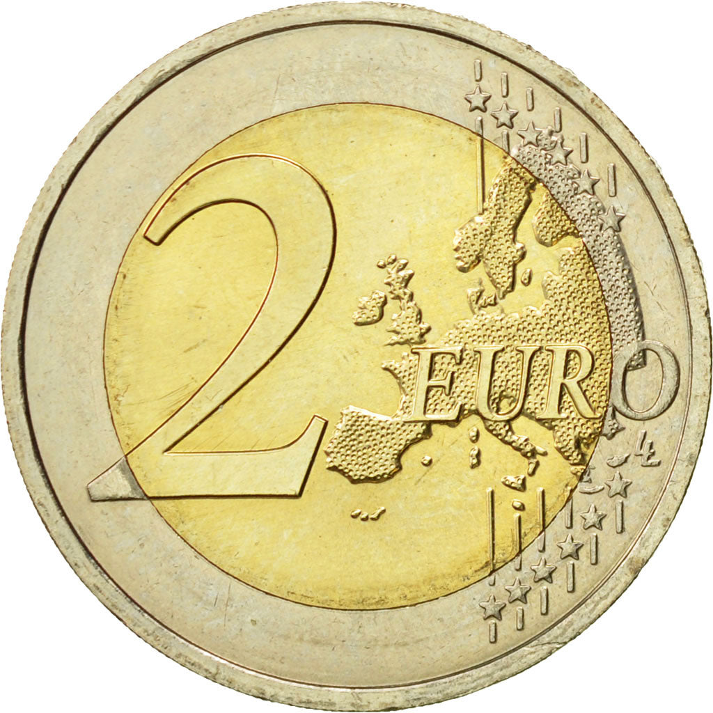 Coin, France, 2 Euro, Charles De Gaulle, Appel du 18 juin 1940, 2010, AU(55-58)