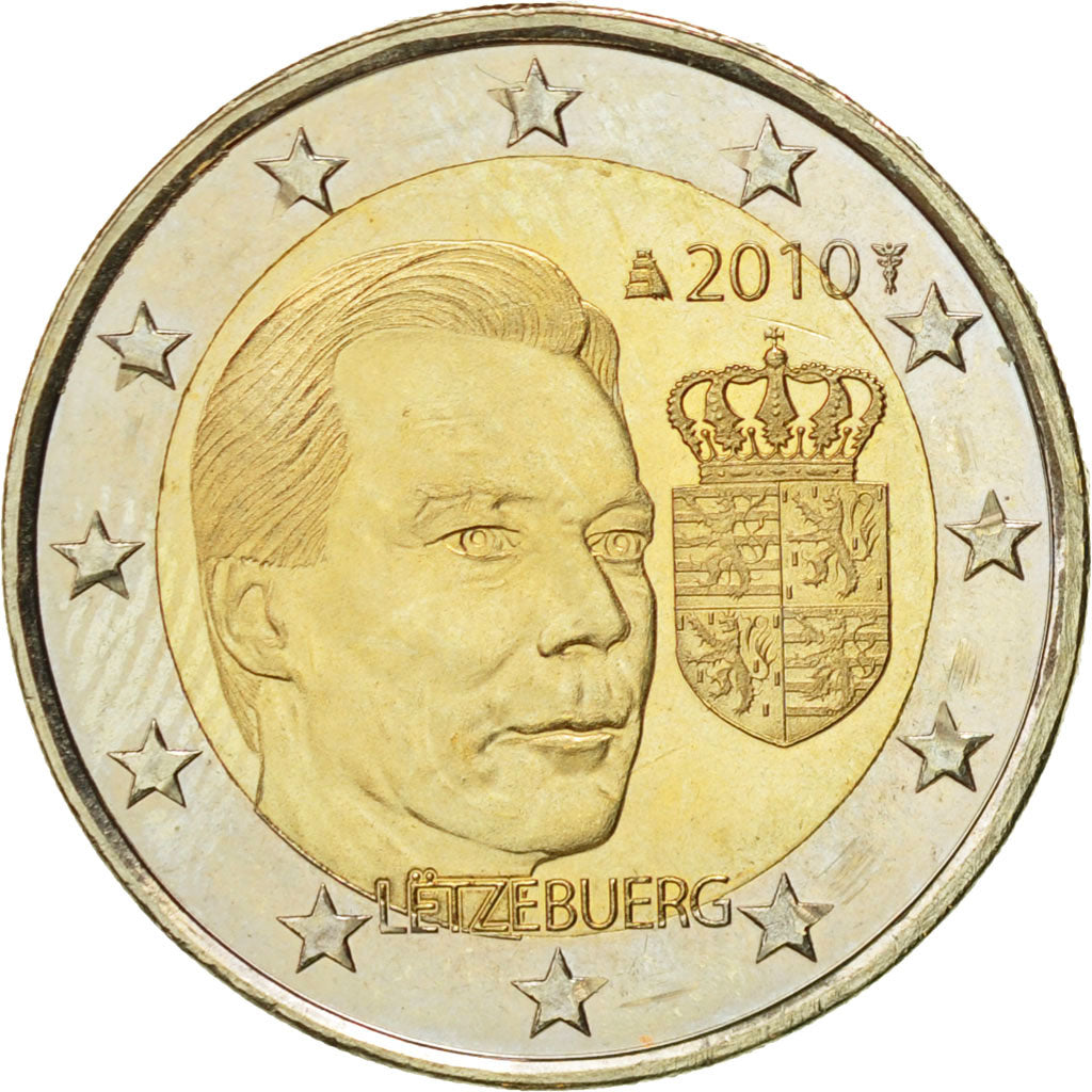 Luxembourg, 2 Euro, Grand-Duc Henri, 2010, SUP+, Bi-Metallic, KM:115