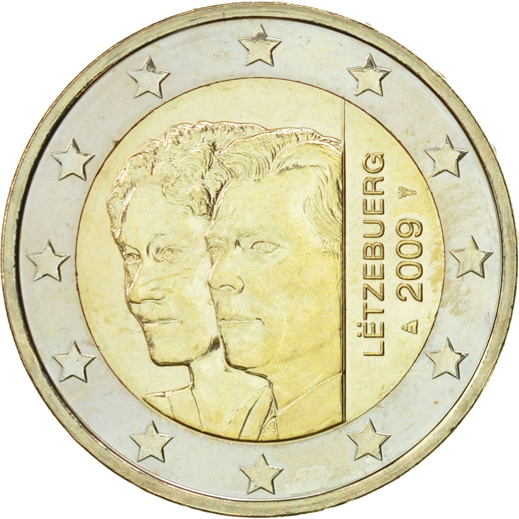 Lussemburgo, 2 Euro, Grande-Duchesse Charlotte, 2009, SPL, Bi-metallico, KM:106