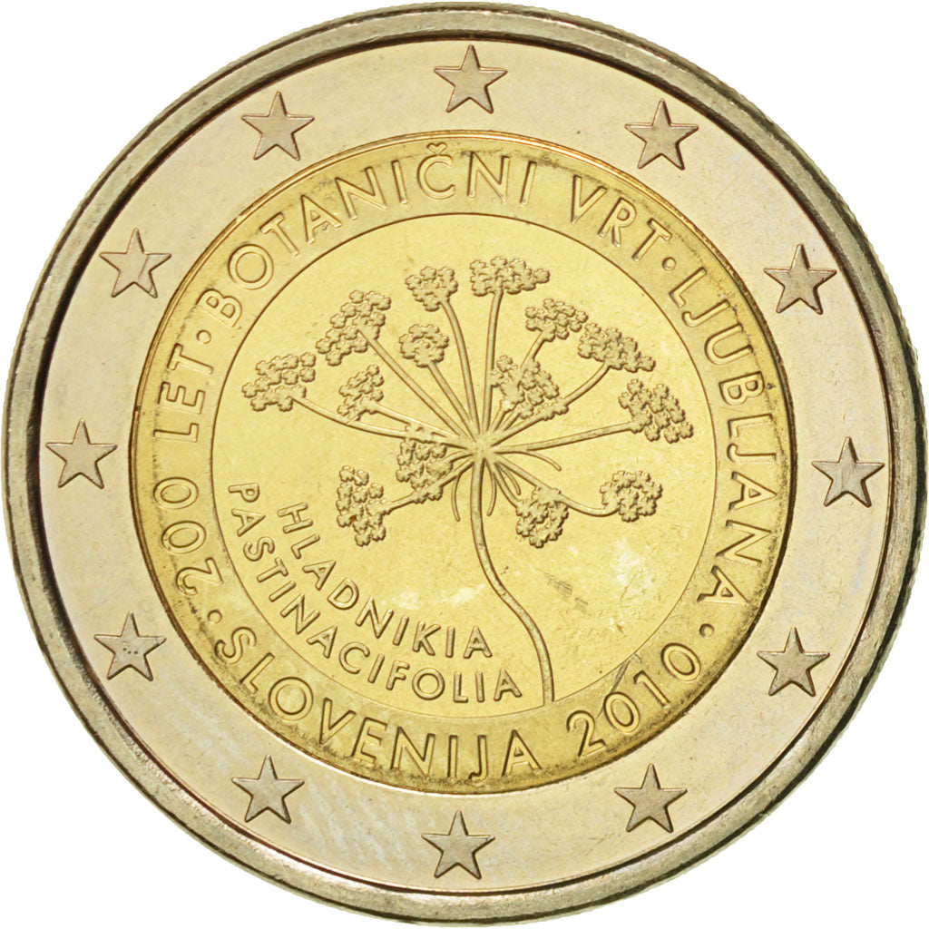 Slovenia, 2 Euro, Ljubljana, 2010, AU(55-58), Bi-Metallic, KM:94