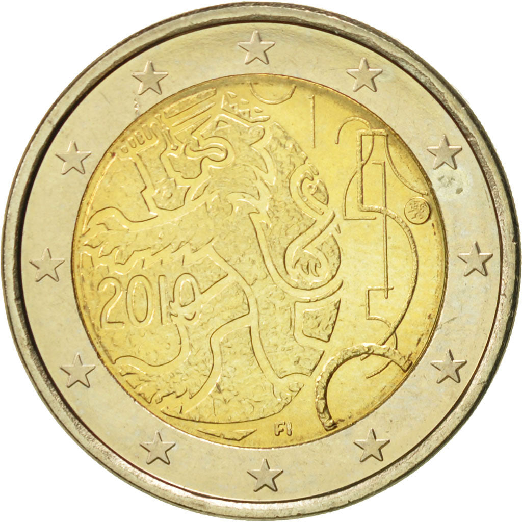 Finland, 2 Euro, Rahapaja, 2010, MS(63), Bi-Metallic, KM:154