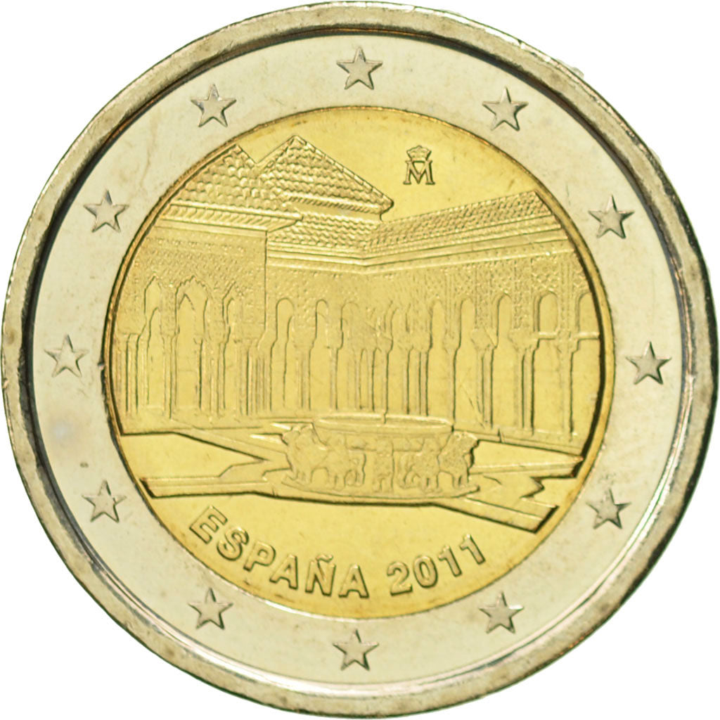 Spain, 2 Euro, Grenade, 2011, MS(63), Bi-Metallic, KM:1184