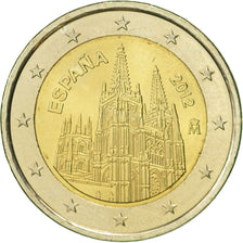 Spain, 2 Euro, Burgos, 2012, AU(55-58), Bi-Metallic, KM:1254
