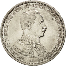 GERMAN STATES, 3 Mark, 1914, Berlin, KM #538, AU(55-58), Silver, 33, 16.68