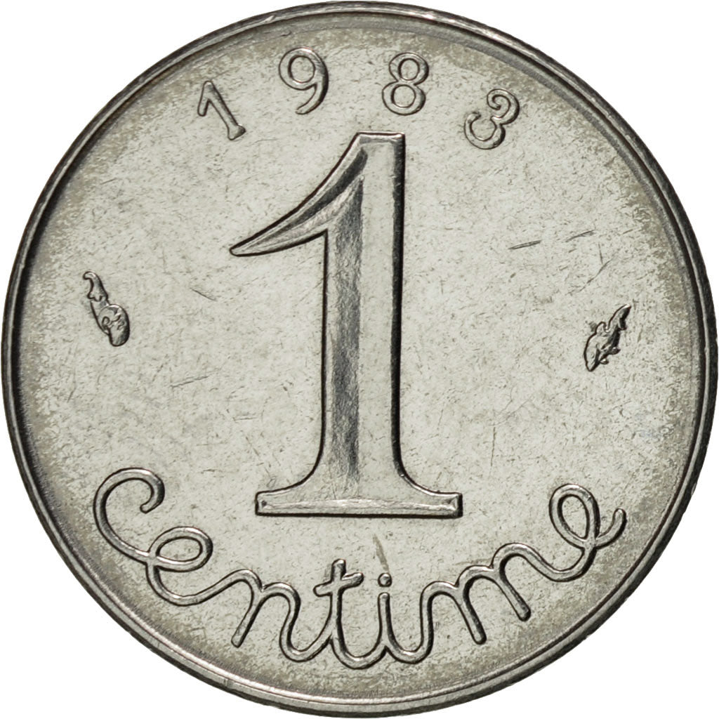 Munten, Frankrijk, Épi, Centime, 1983, Paris, UNC-, Stainless Steel, KM:928