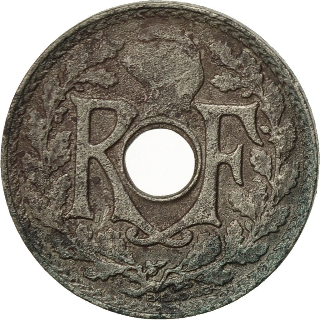 Moneta, Francia, Lindauer, 5 Centimes, 1924, Paris, MB+, Rame-nichel, KM:875, Le