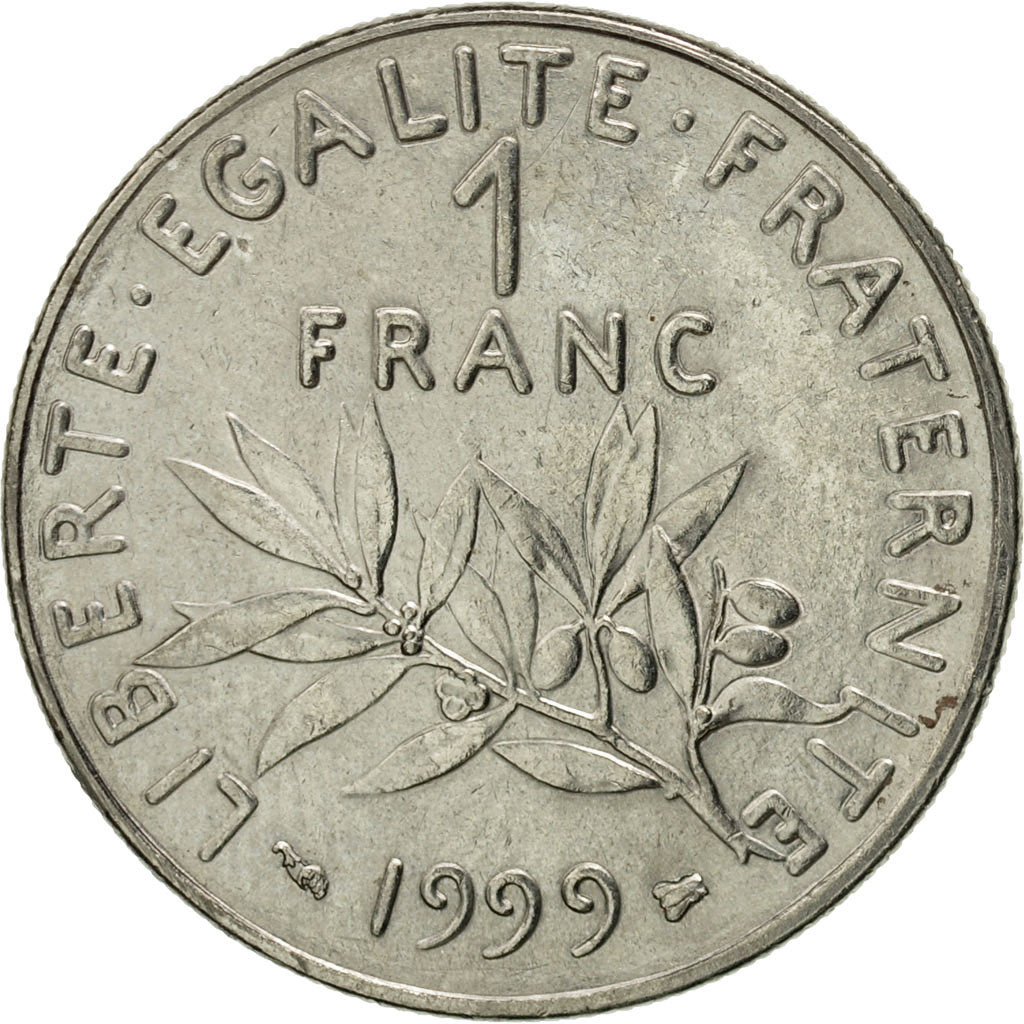 Monnaie, France, Semeuse, Franc, 1999, Paris, TTB+, Nickel, KM:925.1