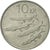 Moneda, Islandia, 10 Kronur, 1987, MBC+, Cobre - níquel, KM:29.1
