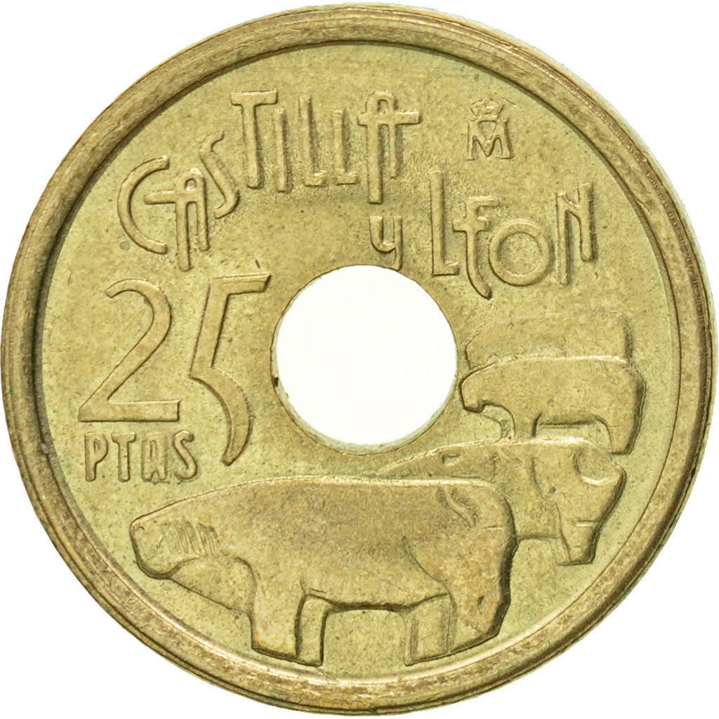 Coin, Spain, Juan Carlos I, 25 Pesetas, 1995, Madrid, AU(55-58)